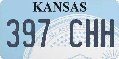 KS license plate 397CHH