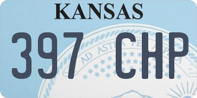 KS license plate 397CHP