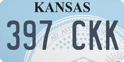 KS license plate 397CKK