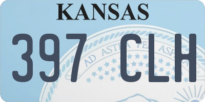 KS license plate 397CLH