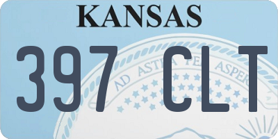 KS license plate 397CLT