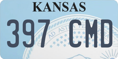 KS license plate 397CMD