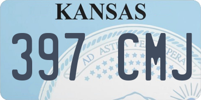 KS license plate 397CMJ