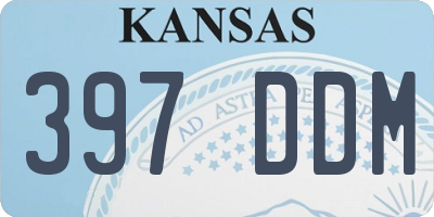 KS license plate 397DDM