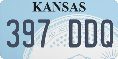 KS license plate 397DDQ
