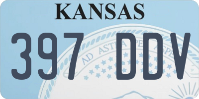 KS license plate 397DDV