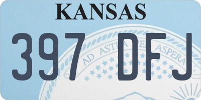 KS license plate 397DFJ