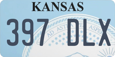 KS license plate 397DLX
