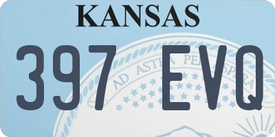 KS license plate 397EVQ