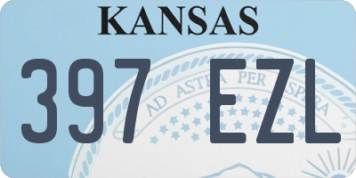 KS license plate 397EZL