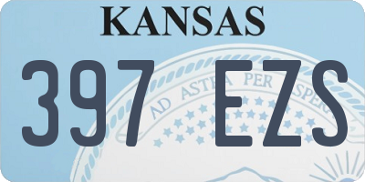 KS license plate 397EZS