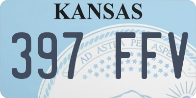 KS license plate 397FFV