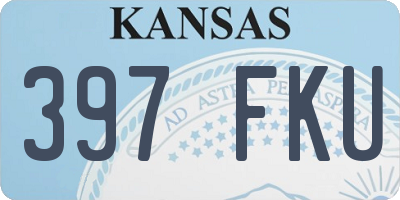 KS license plate 397FKU