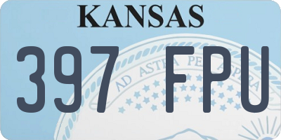 KS license plate 397FPU