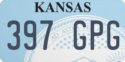 KS license plate 397GPG