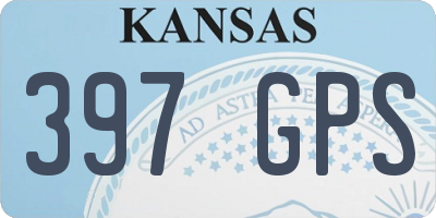 KS license plate 397GPS