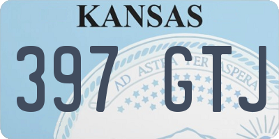KS license plate 397GTJ