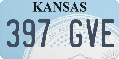KS license plate 397GVE
