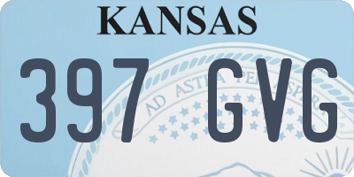 KS license plate 397GVG