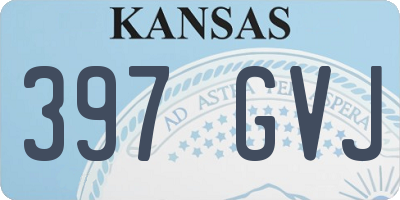 KS license plate 397GVJ