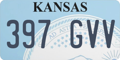KS license plate 397GVV