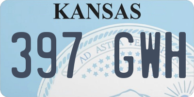 KS license plate 397GWH