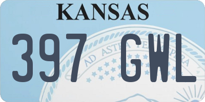 KS license plate 397GWL