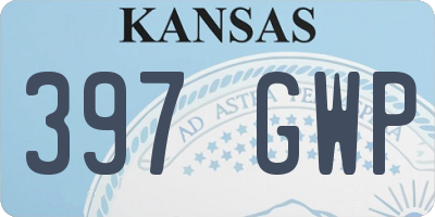 KS license plate 397GWP