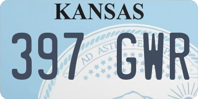 KS license plate 397GWR