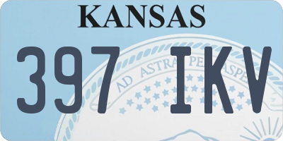 KS license plate 397IKV
