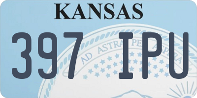KS license plate 397IPU