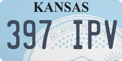 KS license plate 397IPV