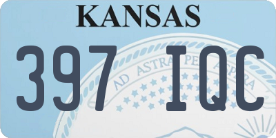 KS license plate 397IQC