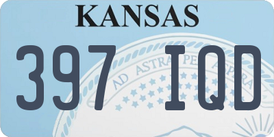KS license plate 397IQD