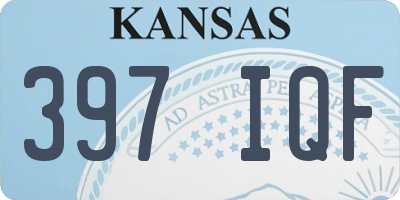 KS license plate 397IQF