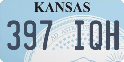 KS license plate 397IQH