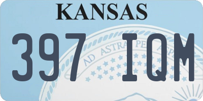 KS license plate 397IQM