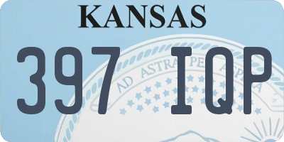 KS license plate 397IQP