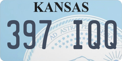 KS license plate 397IQQ