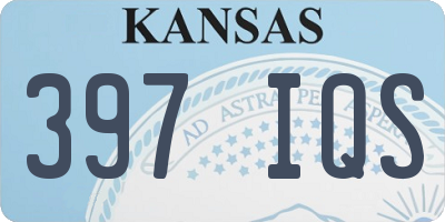 KS license plate 397IQS