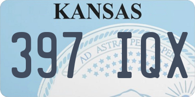 KS license plate 397IQX