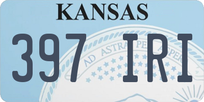 KS license plate 397IRI