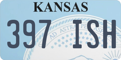 KS license plate 397ISH