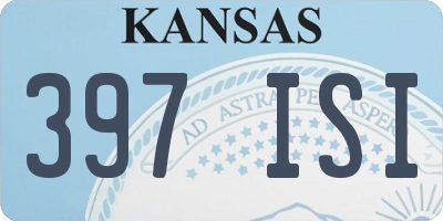 KS license plate 397ISI