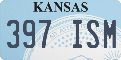 KS license plate 397ISM