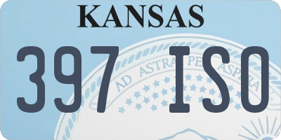 KS license plate 397ISO