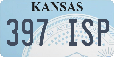 KS license plate 397ISP