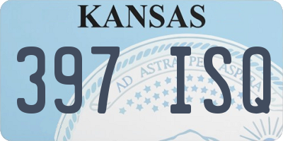 KS license plate 397ISQ