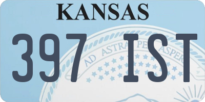 KS license plate 397IST