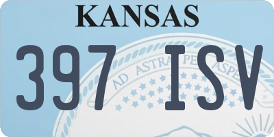 KS license plate 397ISV